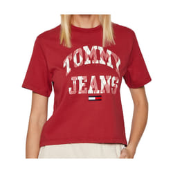 T-shirt Rouge Femme Tommy Jeans Classic College