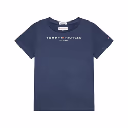 T-shirt Marine Fille Tommy Hilfiger Essential