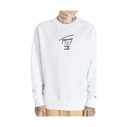 Sweat Blanc Homme Tommy Jeans Modern