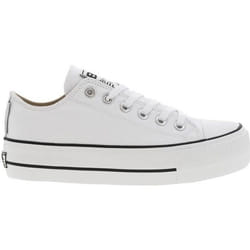Baskets basses Femme - BK - Blanches - Lacets plats