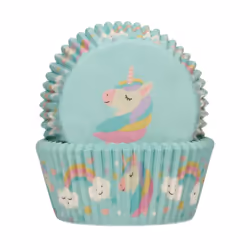 FunCakes F84220, Caissettes pour cupcake / muffin, Rond, Bleu, Papier, 48 pièce(s)