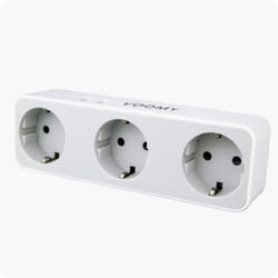 Voomy Split X3 adaptateur prise d'alimentation Type F Blanc