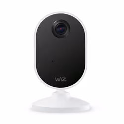 WiZ Caméra intérieure, Intérieure, Avec fil &amp;sans fil, Amazon Alexa &amp; Google Assistant, Sur bureau/mural, Noir, Blanc ...