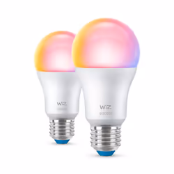 WiZ Ampoule 8,8 W (éq. 60 W) 2x E27, Ampoule intelligente, Blanc, E27, Blanc, 806 lm, 8,5 W