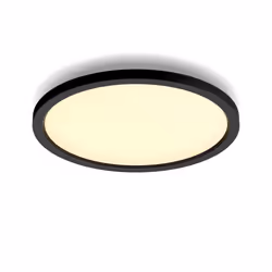 Philips Hue White ambiance Panneau rond Aurelle, Éclairage de plafond intelligent, Bluetooth, Noir, LED, Ampoule(s) non rempl ...