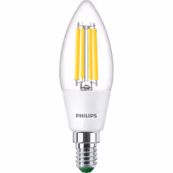 Philips Ampoule flamme et Lustre, 2,3 W, 40 W, E14, 485 lm, 50000 h, Blanc froid