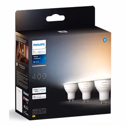 Philips Hue White ambiance GU10 Spot d'éclairage intelligent Bluetooth/Zigbee 4,2 W