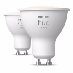 Philips Hue White GU10, Spot d'éclairage intelligent, Bluetooth/Zigbee, Blanc, LED, GU10, GU10
