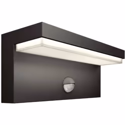 Philips 8720169257412, Éclairage mural extérieur, Anthracite, Aluminium, IP44, Jardin, Patio, I