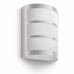 Philips 8720169263758, Éclairage mural extérieur, Acier inoxydable, Acier inoxydable, IP44, Façade, Jardin, Patio, II