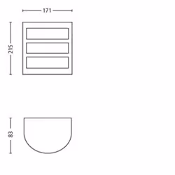 Philips 8720169263758 éclairage extérieur Éclairage mural extérieur LED A