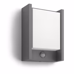Philips 8720169263833, Éclairage mural extérieur, Anthracite, Aluminium, IP44, Façade, Jardin, Patio, II