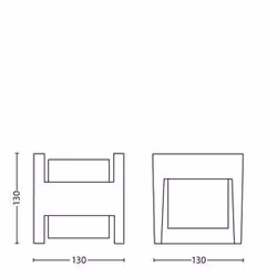 Philips 8720169263857 éclairage extérieur Éclairage mural extérieur LED Anthracite A