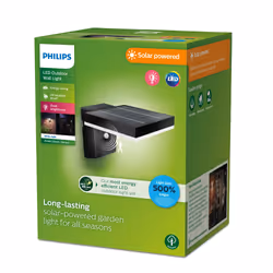 Philips 8720169265745 éclairage extérieur Éclairage mural extérieur LED Noir