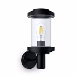 Philips 8720169266513, Éclairage mural extérieur, Noir, Aluminium, IP44, Façade, Jardin, Patio, I