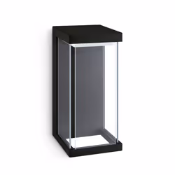 Philips 8720169266759, Éclairage mural extérieur, Noir, Aluminium, IP44, Façade, Jardin, Patio, I