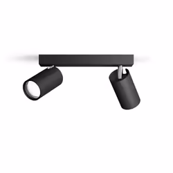 Philips 8720169298996, Spot lumineux sur rail, GU10, 2 ampoule(s), 220-240 V, Noir