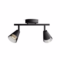 Philips 8720169299993, Spot lumineux sur rail, GU10, 2 ampoule(s), 220-240 V, Noir