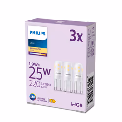 Philips 8720169302075, 1,9 W, 25 W, G9, 220 lm