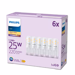 Philips 8720169302099, 1,9 W, 25 W, G9, 220 lm, 15000 h, Blanc chaud
