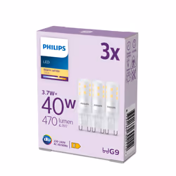 Philips 8720169302112, 3,7 W, 40 W, G9, 470 lm, 15000 h, Blanc chaud