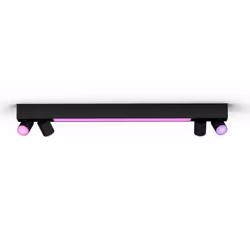 Philips Hue White and Color ambiance Plafonnier Centris 4 spots, Spot d'éclairage intelligent, Bluetooth, Noir, Métal, GU10, ...