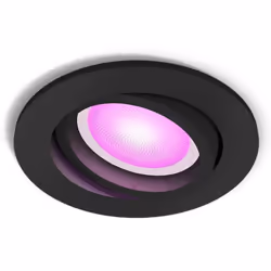 Philips 929003809401, Spot d'éclairage intelligent, Bluetooth, Noir, Synthétiques, GU10, Blanc