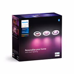 Philips Hue White and Color ambiance Pack de 3 spots à encastrer Centura