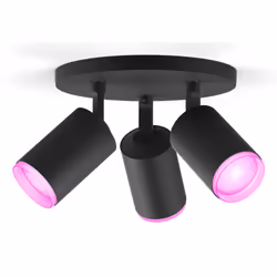Philips Hue 929003810101, Spot d'éclairage intelligent, Bluetooth, Noir, LED, Métal, GU10