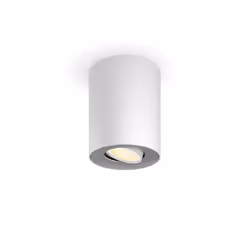 Philips Hue White ambiance Ext. spot unique Pillar, Spot d'éclairage intelligent, Bluetooth/Zigbee, Blanc, LED, Métal, GU10