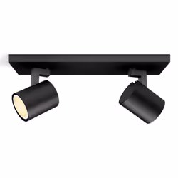 Philips Hue 929003811801, Spot d'éclairage intelligent, Bluetooth, Noir, LED, Métal, GU10