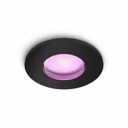 Philips Hue White and Color ambiance Spot encastrable Xamento, Spot d'éclairage intelligent, Bluetooth, Noir, Synthétiques, G ...