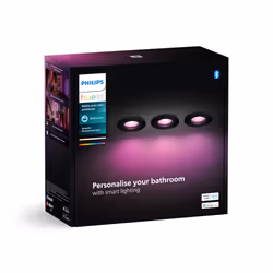 Philips Hue White and Color ambiance Pack de 3 spots à encastrer Xamento