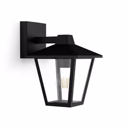 Philips 8720169351370, Éclairage mural extérieur, Noir, Aluminium, IP44, Jardin, Patio, I