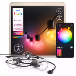 Philips Hue White and Color ambiance Guirlandes lumineuses extérieures à globes Hue Festavia 21 m - Vue supplémentaire 3