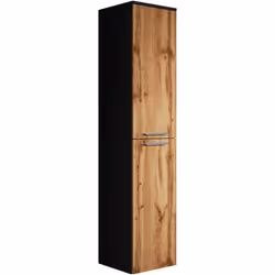 Armoire de rangement de Venus Hauteur 160cm Noir chene - Meuble de rangement haut placard armoire colonne