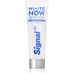 Le dentifriceSignal White Now Sensitive est conçu pour délicatement blanchir vos dents. Son utilisation régulière supprime ef ...