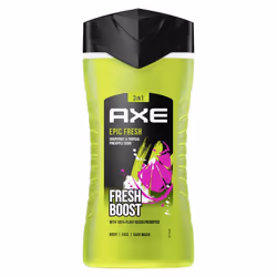 AXE Epic Fresh, Gel douche, 250 ml, Adultes, Hommes, Corps, Bouteille