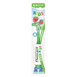 Fluocaril Brosse à Dents Kids 2-6 Ans Extra-Souple - Couleur : Vert et Bleu