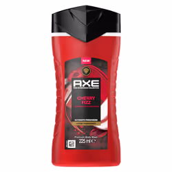AXE Cherry Fizz, Gel douche, 225 ml, Adultes, Unisexe, Corps, Ambre, Pomme, Cerise (fruit)