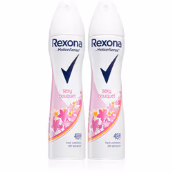 L’anti-transpirant Rexona Sexy Bouquet absorbe parfaitement la transpiration et neutralise les odeurs. Il vous donne chaque j ...