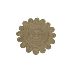 Tapis jute rond bord irrégulier - Nos Envies Déco