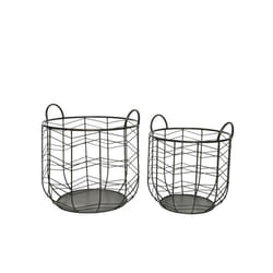 Lot de 2 paniers en métal - Nos Envies Déco