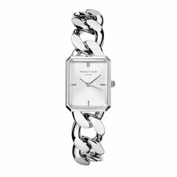 Montre - Rosefield - Rosefield Studio - Boîtier argenté - Bracelet en acier - Cadran rectangulaire