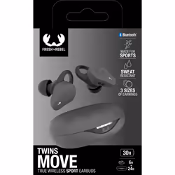 Fresh 'n Rebel Twins Move Casque TWS Ecouteurs Sports Bluetooth Gris - Vue supplémentaire 14