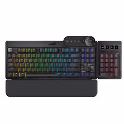 Mountain Everest Max, Taille réelle (100 %), USB, Clavier mécanique, QWERTZ, LED RGB, Noir