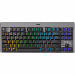 Mountain Everest Core, Sans clé (80 - 87%), USB, Clavier mécanique, QWERTZ, LED RGB, Gris