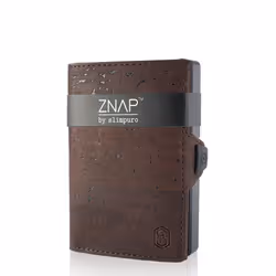 Slimpuro ZNAP Slim Wallet, Portefeuille, Marron, Aluminium, Cuir véritable, Monochromatique, Poche, 12 pièce(s)