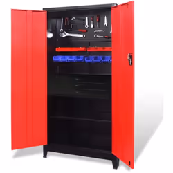 Gardez vos accessoires essentiels organisés en tout temps avec cette armoire à outils avec un coffre à outils amovible à 3 ti ...
