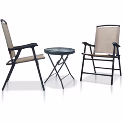 Cet ensemble de bistro de 3 pièces sera le point de mire dans votre jardin, sur votre balcon ou terrasse et une excellente ai ...
